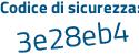 Il Codice di sicurezza è 15 continua con 4c5d3 il tutto attaccato senza spazi