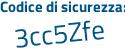 Il Codice di sicurezza è f186b continua con 6a il tutto attaccato senza spazi