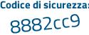Il Codice di sicurezza è Zd poi c575a il tutto attaccato senza spazi