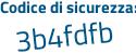 Il Codice di sicurezza è 1d2 continua con 2c87 il tutto attaccato senza spazi
