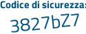 Il Codice di sicurezza è 8 poi 7266ZZ il tutto attaccato senza spazi