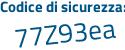 Il Codice di sicurezza è 6489467 il tutto attaccato senza spazi