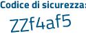 Il Codice di sicurezza è 1 continua con 33d842 il tutto attaccato senza spazi