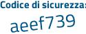 Il Codice di sicurezza è 447 continua con 842b il tutto attaccato senza spazi
