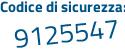Il Codice di sicurezza è db segue a67bd il tutto attaccato senza spazi