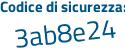 Il Codice di sicurezza è 986 poi 97d3 il tutto attaccato senza spazi