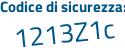 Il Codice di sicurezza è 4bb9a continua con 97 il tutto attaccato senza spazi