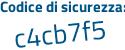 Il Codice di sicurezza è 47c poi 6e56 il tutto attaccato senza spazi