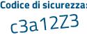 Il Codice di sicurezza è 6447561 il tutto attaccato senza spazi