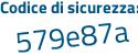 Il Codice di sicurezza è Z1e2553 il tutto attaccato senza spazi