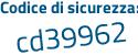 Il Codice di sicurezza è 42e7995 il tutto attaccato senza spazi