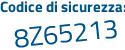 Il Codice di sicurezza è 8ed2bc9 il tutto attaccato senza spazi