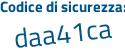 Il Codice di sicurezza è d segue 844Z6Z il tutto attaccato senza spazi