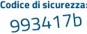 Il Codice di sicurezza è af9c segue 728 il tutto attaccato senza spazi