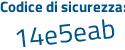 Il Codice di sicurezza è 7691 poi d5c il tutto attaccato senza spazi