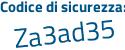 Il Codice di sicurezza è 23f198d il tutto attaccato senza spazi