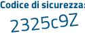 Il Codice di sicurezza è bf segue 49896 il tutto attaccato senza spazi