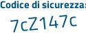 Il Codice di sicurezza è 67d poi f8b2 il tutto attaccato senza spazi