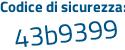 Il Codice di sicurezza è d6 segue f3cb6 il tutto attaccato senza spazi