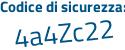 Il Codice di sicurezza è b6c98 poi 2e il tutto attaccato senza spazi