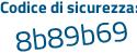 Il Codice di sicurezza è 189d6ad il tutto attaccato senza spazi