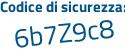 Il Codice di sicurezza è 5616777 il tutto attaccato senza spazi