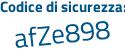 Il Codice di sicurezza è de4a continua con d45 il tutto attaccato senza spazi