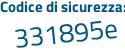 Il Codice di sicurezza è 1 continua con 6935de il tutto attaccato senza spazi