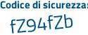 Il Codice di sicurezza è 79Zb segue fd8 il tutto attaccato senza spazi