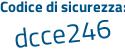 Il Codice di sicurezza è fb3fc segue e3 il tutto attaccato senza spazi