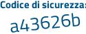 Il Codice di sicurezza è a93aZ segue 6c il tutto attaccato senza spazi