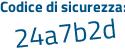 Il Codice di sicurezza è 51 poi cd3c1 il tutto attaccato senza spazi
