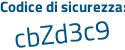 Il Codice di sicurezza è b3c poi 8d8a il tutto attaccato senza spazi