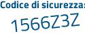 Il Codice di sicurezza è 8165f5b il tutto attaccato senza spazi
