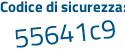 Il Codice di sicurezza è 3Z4d9fa il tutto attaccato senza spazi