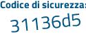 Il Codice di sicurezza è 9 segue 1b9824 il tutto attaccato senza spazi