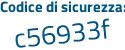 Il Codice di sicurezza è e poi c533da il tutto attaccato senza spazi