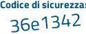 Il Codice di sicurezza è a147 segue 3ba il tutto attaccato senza spazi
