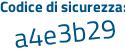 Il Codice di sicurezza è ZZd9646 il tutto attaccato senza spazi