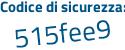Il Codice di sicurezza è beZ9c continua con 88 il tutto attaccato senza spazi