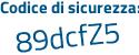Il Codice di sicurezza è 2bc9642 il tutto attaccato senza spazi