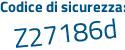 Il Codice di sicurezza è 9 continua con aa66d5 il tutto attaccato senza spazi