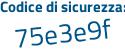 Il Codice di sicurezza è b7 poi 76bb6 il tutto attaccato senza spazi