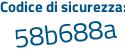 Il Codice di sicurezza è c715888 il tutto attaccato senza spazi