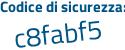 Il Codice di sicurezza è 75 segue 65a92 il tutto attaccato senza spazi