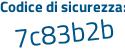 Il Codice di sicurezza è 2455998 il tutto attaccato senza spazi