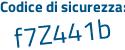 Il Codice di sicurezza è dcf14 segue 8Z il tutto attaccato senza spazi