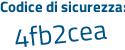 Il Codice di sicurezza è 736 segue dbeZ il tutto attaccato senza spazi