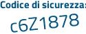 Il Codice di sicurezza è 2b continua con 621bd il tutto attaccato senza spazi