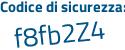Il Codice di sicurezza è d continua con 53e19f il tutto attaccato senza spazi